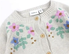 Name It peyote melange blomster strik cardigan